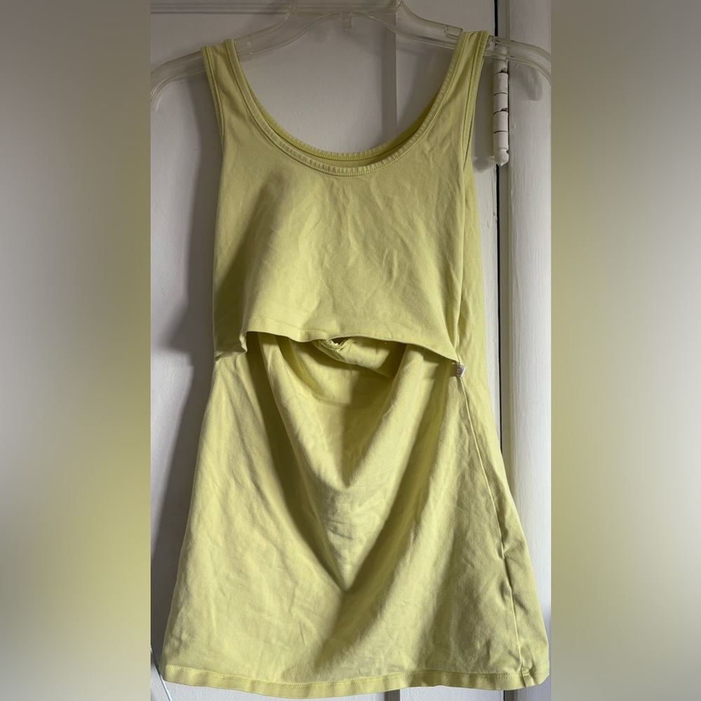 Boob Design Light Yellow Nursing Tank Top